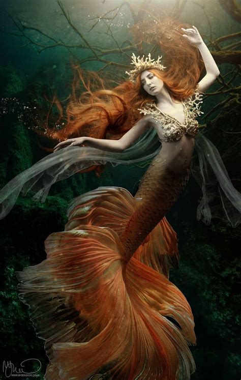 Magical hair sea enchantress